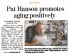 Pat Hanson Promotes Aging Positively! 